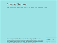 Tablet Screenshot of graemesimsion.com